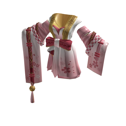 Anime Kitsune Shrine Maiden Kimono-Sakura Pink