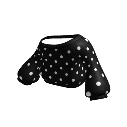 ♡ : polka dot black off shoulder oversized sweater