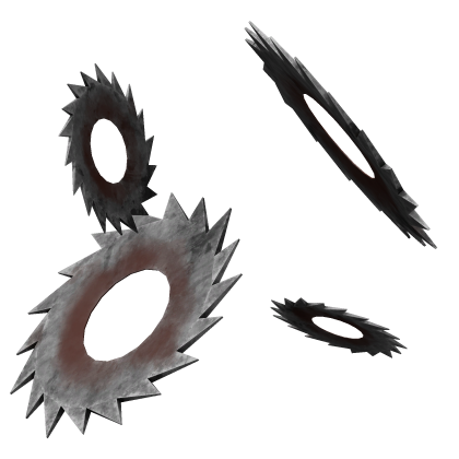 Horror Bloody Rusty Saw Blades - Back