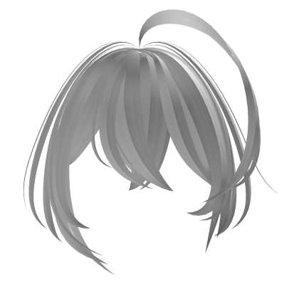 white anime bangs
