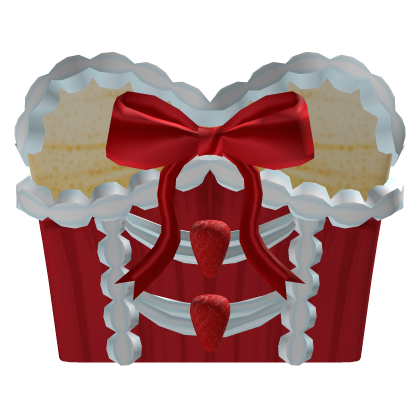 Strawberry Shortcake Cake Corset Whip Cream Bow