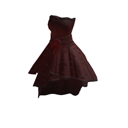 ♾️ Red victorian bloom dress