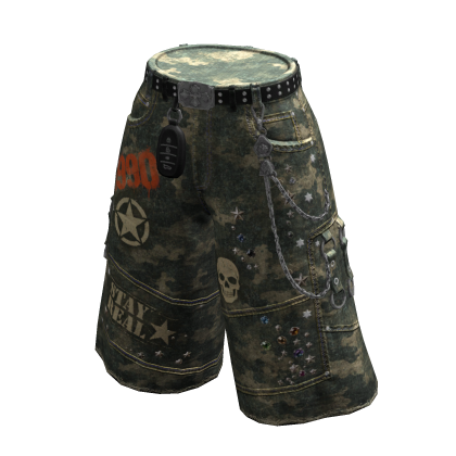 MJ - Jorts Denim Army
