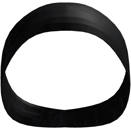 Y2K Silk Bandana Headband in Black