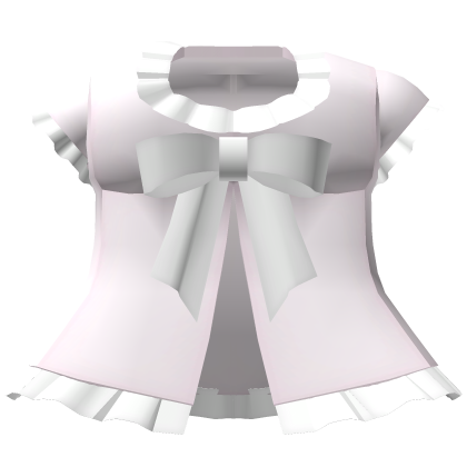 🤍꒰Soft dollette laced dress w bow pink white꒱