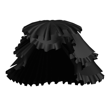 Ruffled Layered Skirt Black