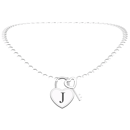 Initial Necklace J