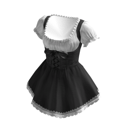 🍀Kawaii Lace Dress (Black)