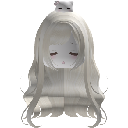 Cute Sleepy Neko Chibi Hair (Blonde)