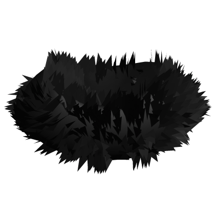 Fluffy Fur Black Scarf
