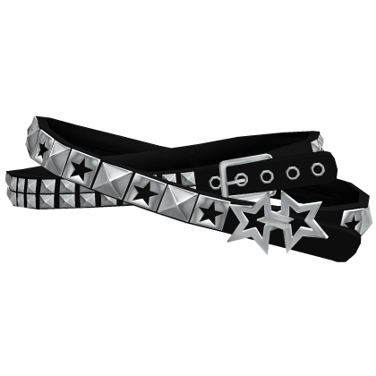 black gothic emo star punk belt 3.0