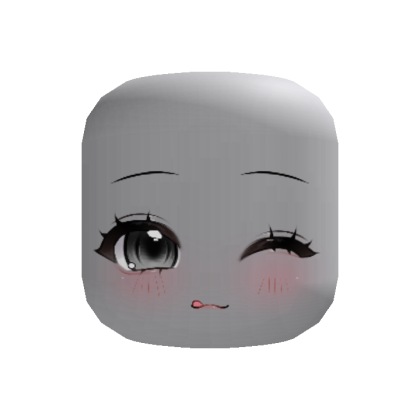 Winking Cute Chibi Face