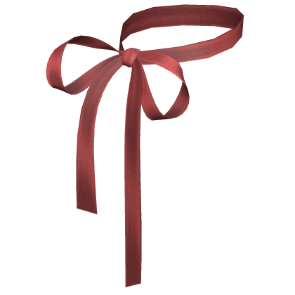 Dainty Coquette Ribbon Bow Necklace Red