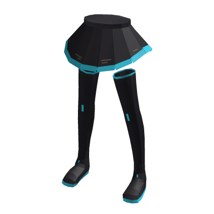pop star skirt black/light blue