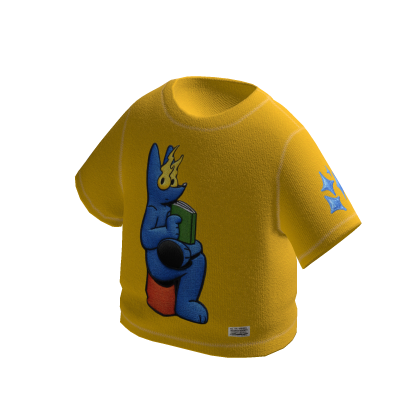 SCORCH Azure Contrast Yellow T-Shirt Oversized