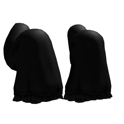 ୨୧: kawaii posed halloween ghost sleeves black