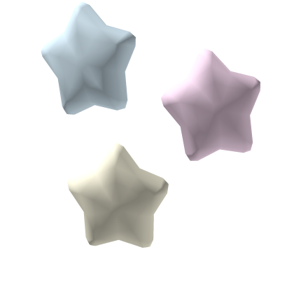 pastel paper star cluster clip