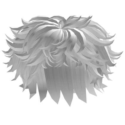 White Messy Fluffy Hair