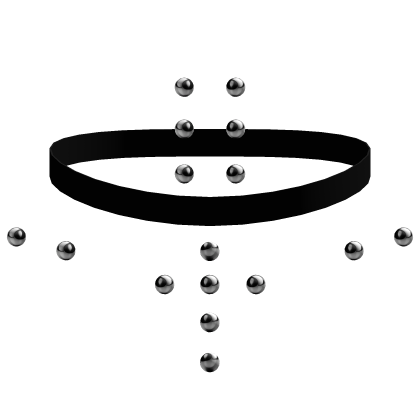 black emo goth choker chest piercings