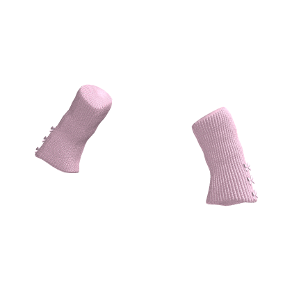 dolly pink arm warmers w ribbons