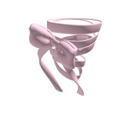 pink silk bow twisted (korblox)
