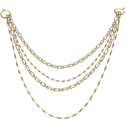 Gold Gaian Temporal Body Chains