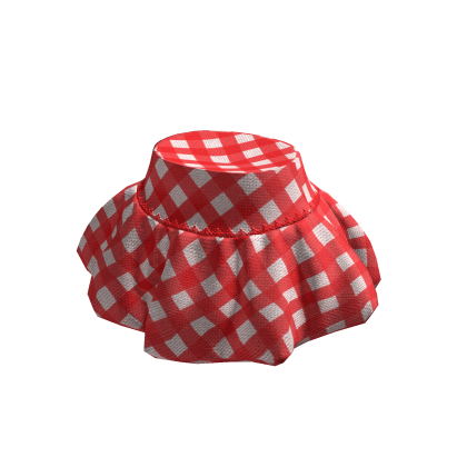 ✨ Red Gingham Balloon Skirt Igari Jumino
