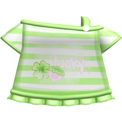 ♡ strawberry lucky clover dress in green