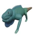 Grow Blue-Crested Lizard