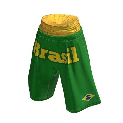 💜 Brazil Flag Training Shorts_Green