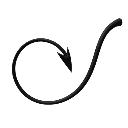 Long Black Demon Tail (V2)