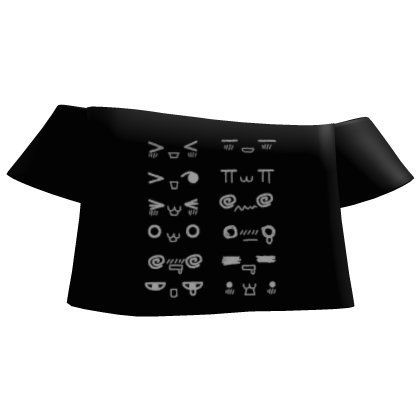 black kaomoji shirt