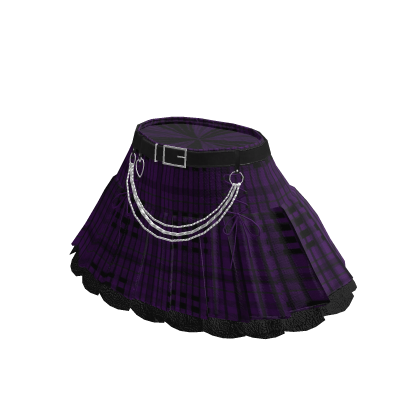 ♾️ Cute purple pastel goth pleated skirt