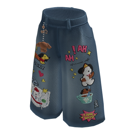 FS - Kawaii Denim Jorts Pants