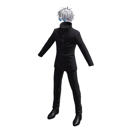 🤍 Satoru Gojo Suit + Hair & Glasses