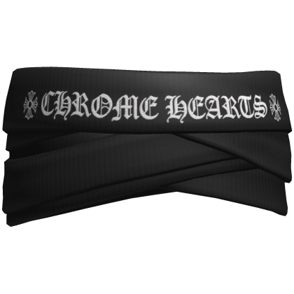 Chrome Face Bandage Blindfold Black