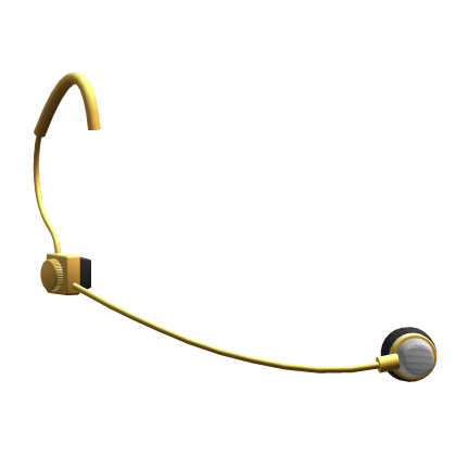 Gold KPop Idol Headworn Face Mic