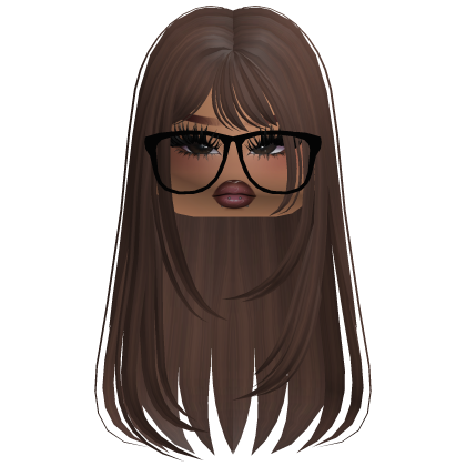 Spikey Straight Latina Hair Brown V2