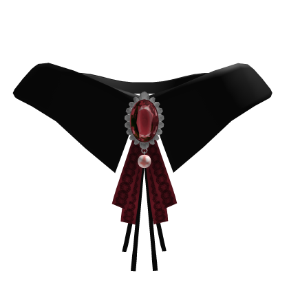 Black Gothic Pendant Collar 1.0 [Red]