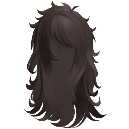 long fluffy emo messy scene moe hair in brown