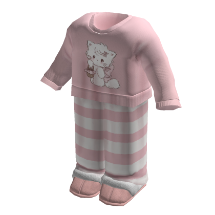 Kawaii Cat Pajama Set 3.0 Pink