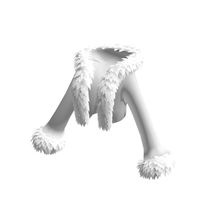 White Fur Trim Crop Jacket