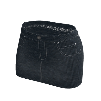 ♡ Y2K Blue Denim Mini Skirt
