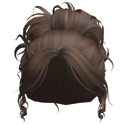 Brown Messy High Bun