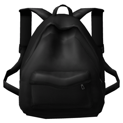 (1.0) Black Canvas Backpack