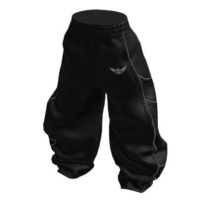 Baggiest Track Pants in Black