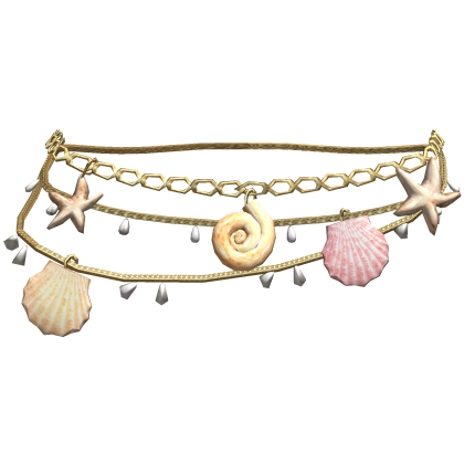 ☆ Summer Layered Shell Waist Chains (Pink)