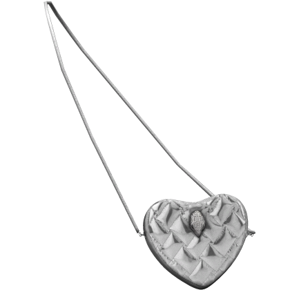 (3.0) Silver Heart Kurt Purse