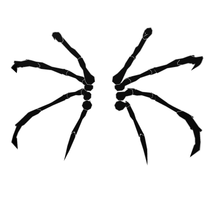 Cartoony Spider Legs White
