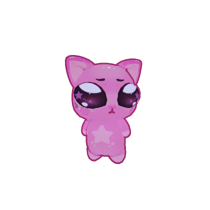 Cute Mini Glorp Alien Cat Plushie (Pink)